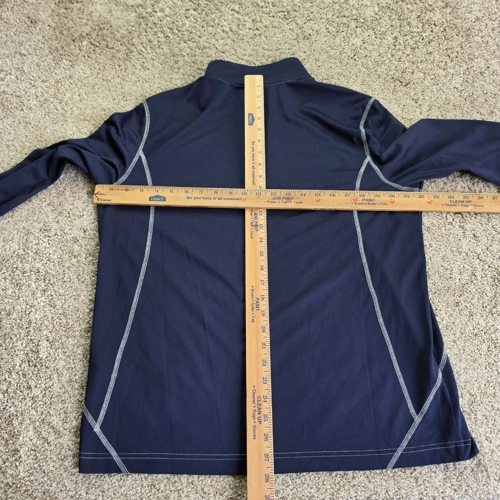 IZOD Golf Quarter Zip Pullover Mens Large Navy Blue Outdoor Casual Lightweight